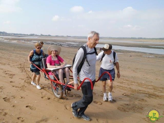 randonnée avec joëlettes,Cabourg, 2013