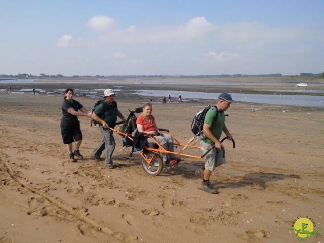 randonnée avec joëlettes,Cabourg, 2013