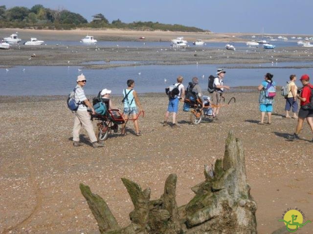 randonnée avec joëlettes,Cabourg, 2013