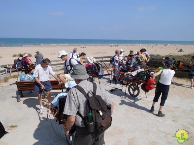 randonnée  avec joëlettes, Cabourg, 2013