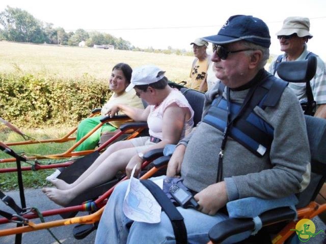 randonnée  avec joëlettes, Cabourg, 2013