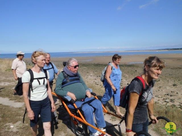 randonnée  avec joëlettes, Cabourg, 2013