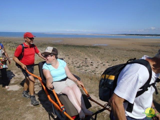 randonnée  avec joëlettes, Cabourg, 2013