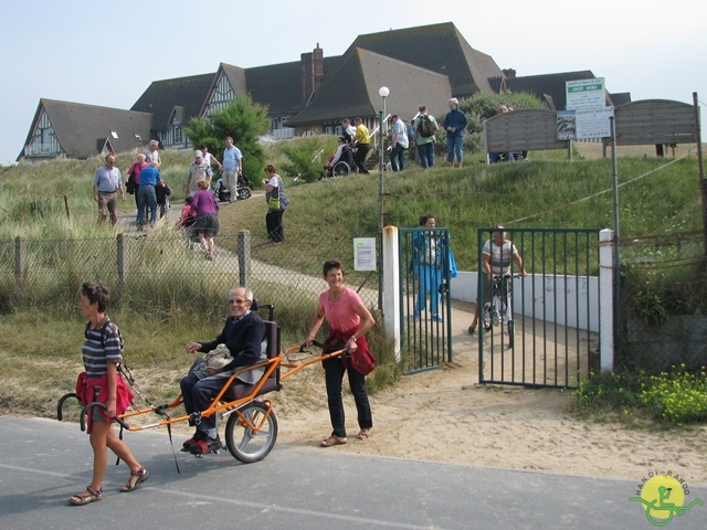 randonnée avec joëlettes, Cabourg, 2013