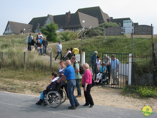 randonnée avec joëlettes, Cabourg, 2013