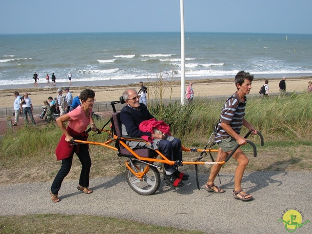 randonnée avec joëlettes, Cabourg, 2013