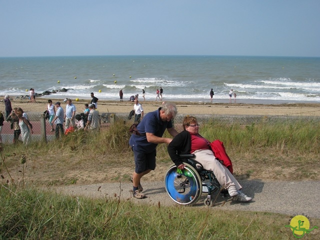 randonnée avec joëlettes, Cabourg, 2013