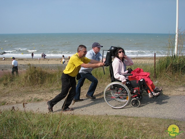 randonnée avec joëlettes, Cabourg, 2013