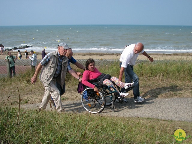 randonnée avec joëlettes, Cabourg, 2013