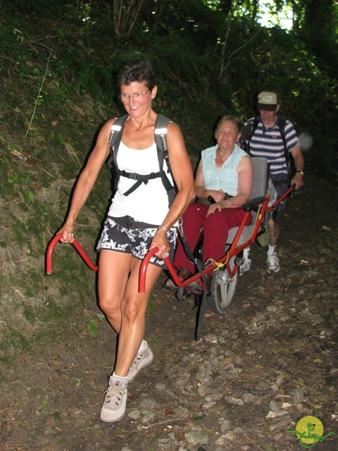 randonnée avec joëlettes, Cabourg, 2013