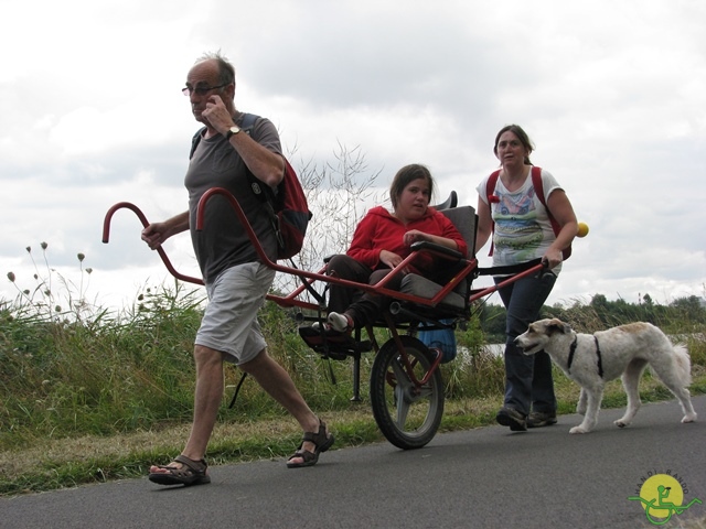 randonnée avec joëlettes, Cabourg, 2013