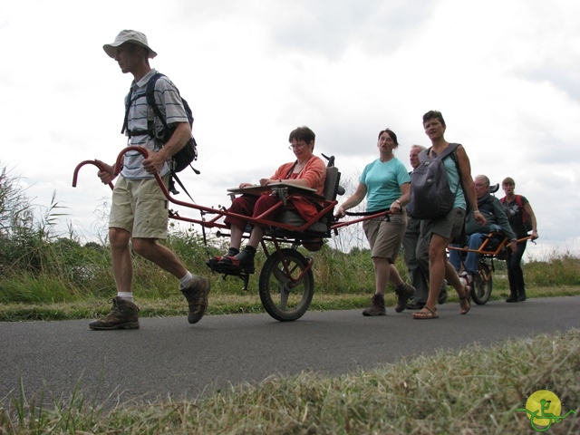 randonnée avec joëlettes, Cabourg, 2013