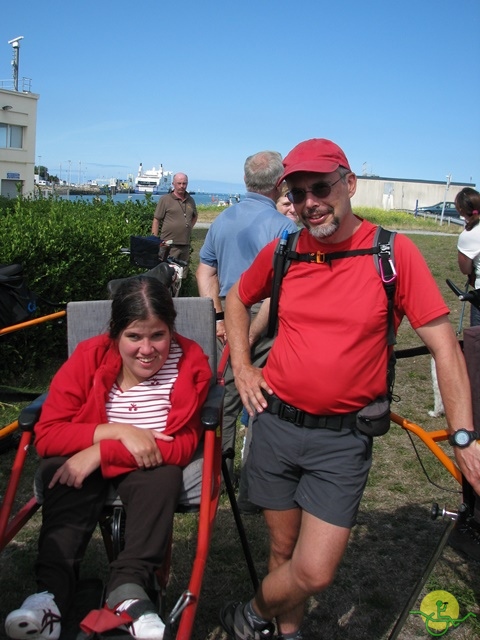 randonnée avec joëlettes, Cabourg, 2013