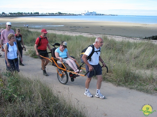 randonnée avec joëlettes, Cabourg, 2013