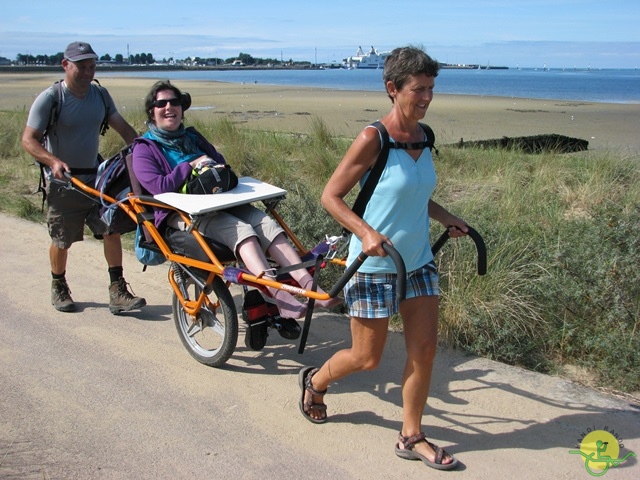 randonnée avec joëlettes, Cabourg, 2013