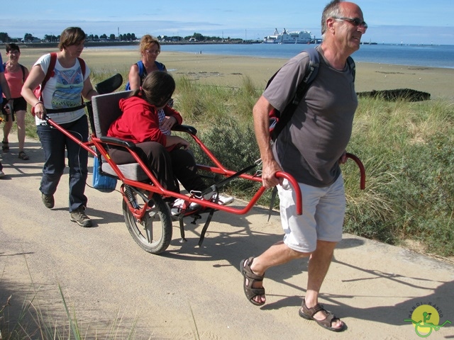 randonnée avec joëlettes, Cabourg, 2013