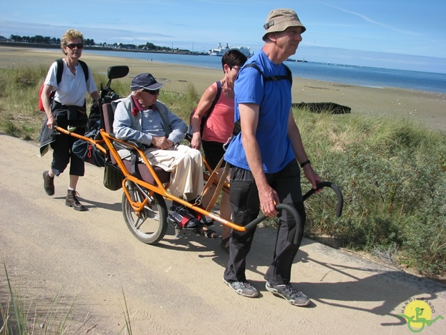 randonnée avec joëlettes, Cabourg, 2013