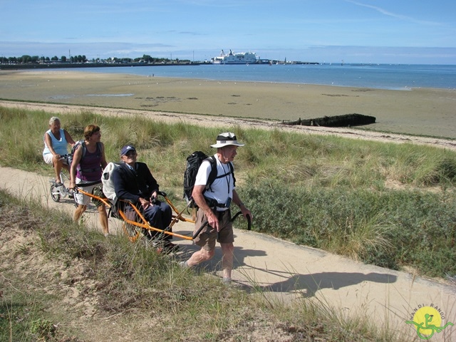 randonnée avec joëlettes, Cabourg, 2013