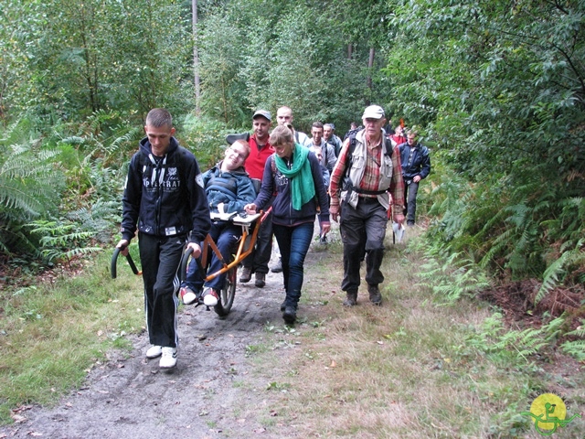 randonnée sportive avec joëlettes, Stambruges, 2013