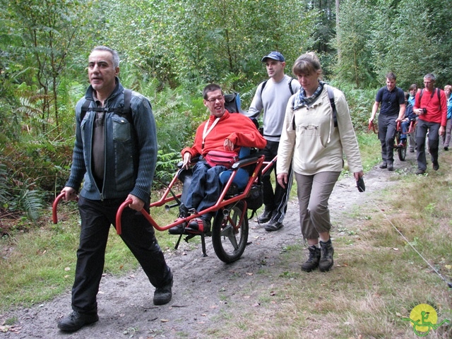 randonnée sportive avec joëlettes, Stambruges, 2013