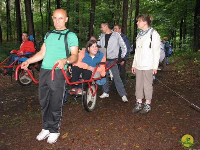 randonnée sportive avec joëlettes, Stambruges, 2013