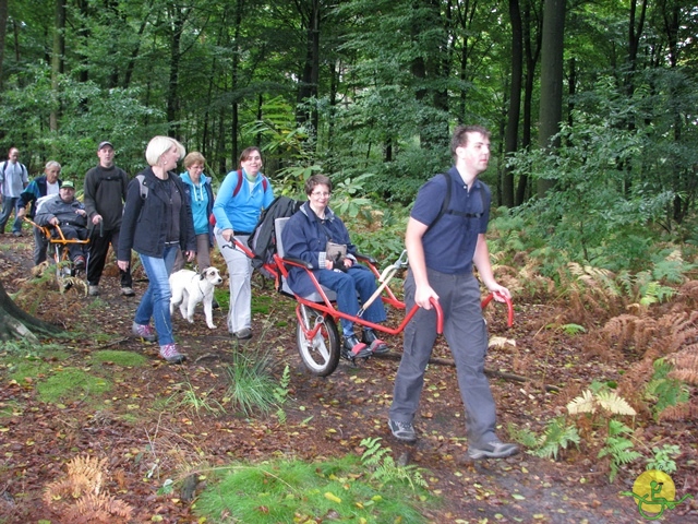 randonnée sportive avec joëlettes, Stambruges, 2013