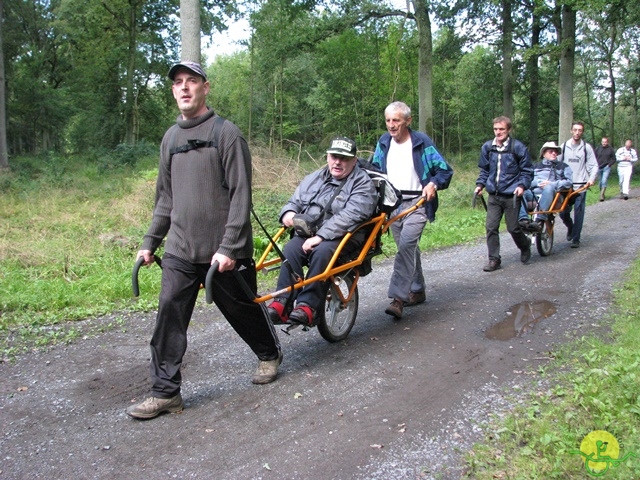 randonnée sportive avec joëlettes, Stambruges, 2013