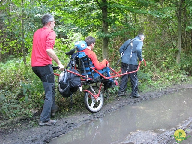 randonnée sportive avec joëlettes, Stambruges, 2013