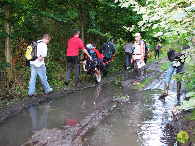 randonnée sportive avec joëlettes, Stambruges, 2013