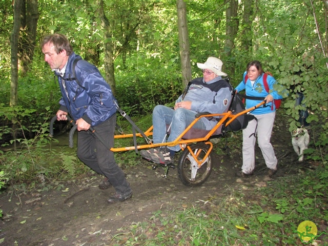 randonnée sportive avec joëlettes, Stambruges, 2013