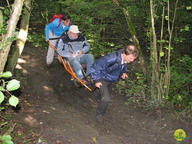 randonnée sportive avec joëlettes, Stambruges, 2013