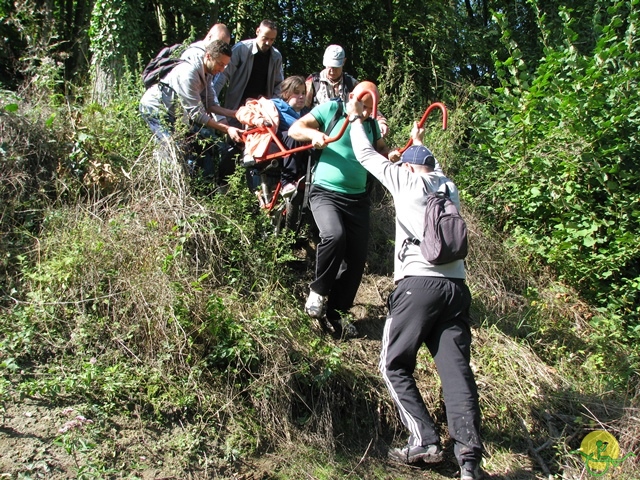 randonnée sportive avec joëlettes, Stambruges, 2013