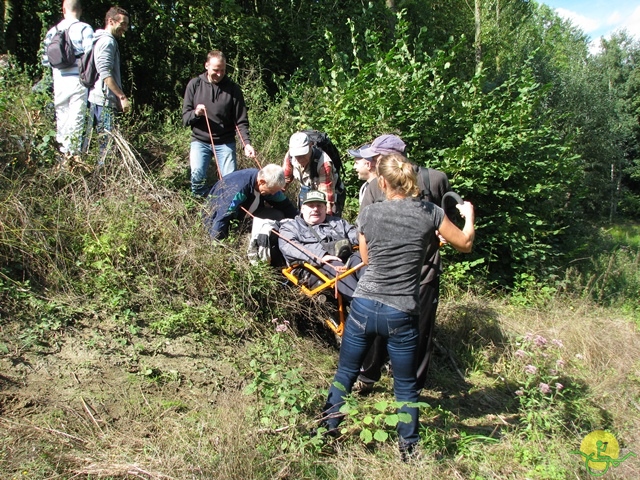 randonnée sportive avec joëlettes, Stambruges, 2013