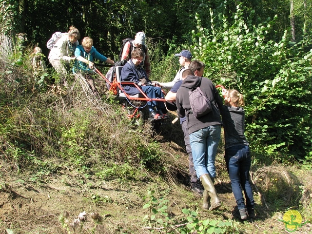 randonnée sportive avec joëlettes, Stambruges, 2013