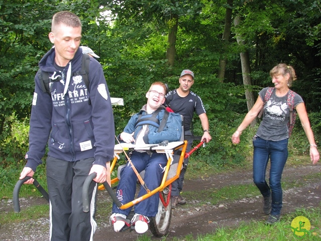 randonnée sportive avec joëlettes, Stambruges, 2013