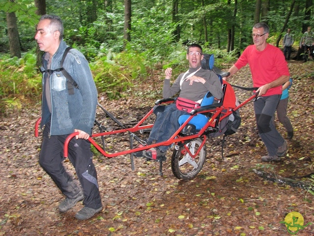 randonnée sportive avec joëlettes, Stambruges, 2013