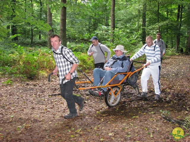 randonnée sportive avec joëlettes, Stambruges, 2013