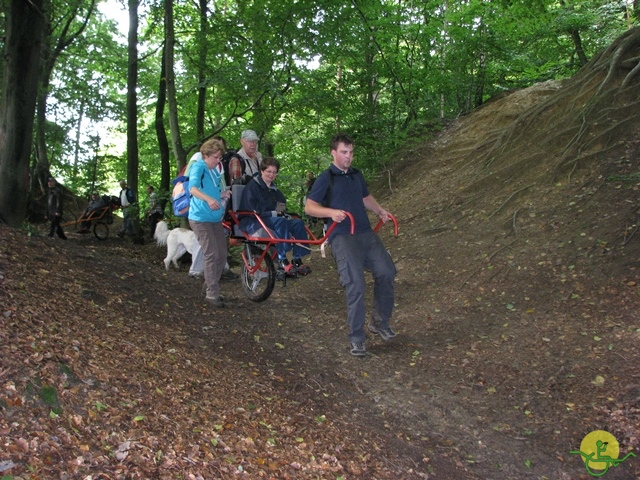 randonnée sportive avec joëlettes, Stambruges, 2013