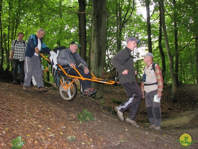 randonnée sportive avec joëlettes, Stambruges, 2013