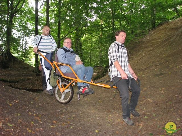 randonnée sportive avec joëlettes, Stambruges, 2013