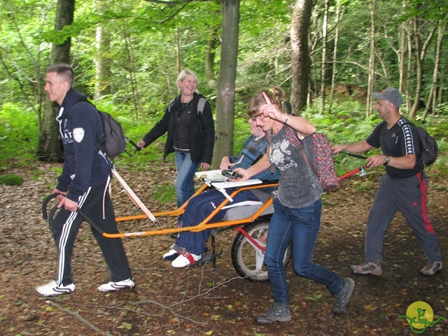 randonnée sportive avec joëlettes, Stambruges, 2013