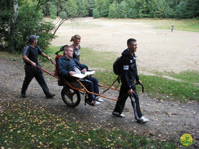 randonnée sportive avec joëlettes, Stambruges, 2013