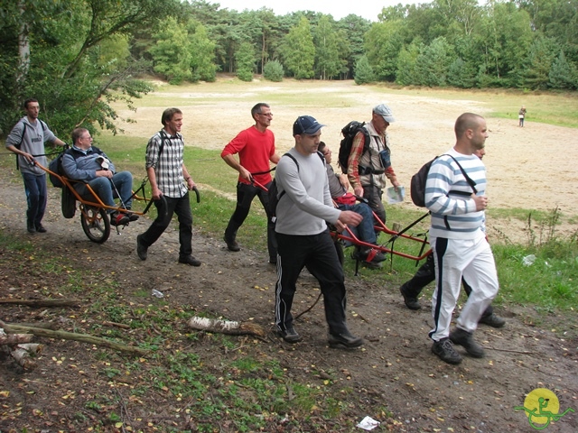 randonnée sportive avec joëlettes, Stambruges, 2013