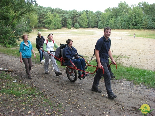 randonnée sportive avec joëlettes, Stambruges, 2013