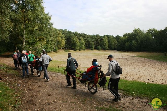 randonnée sportive avec joëlettes, Stambruges, 2013