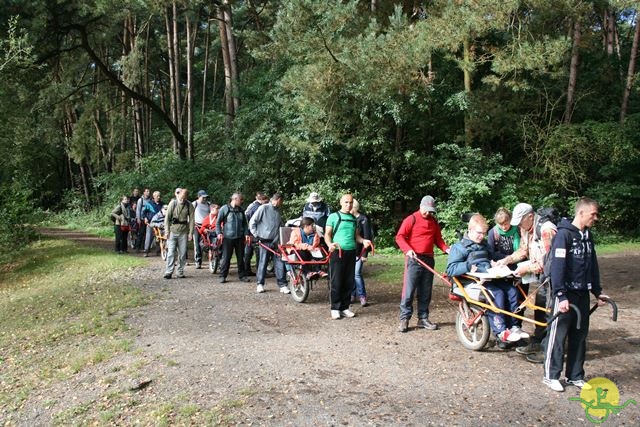 randonnée sportive avec joëlettes, Stambruges, 2013