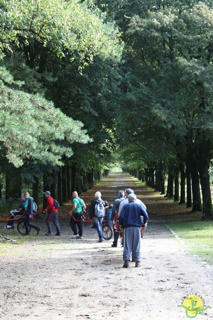 randonnée sportive avec joëlettes, Stambruges, 2013