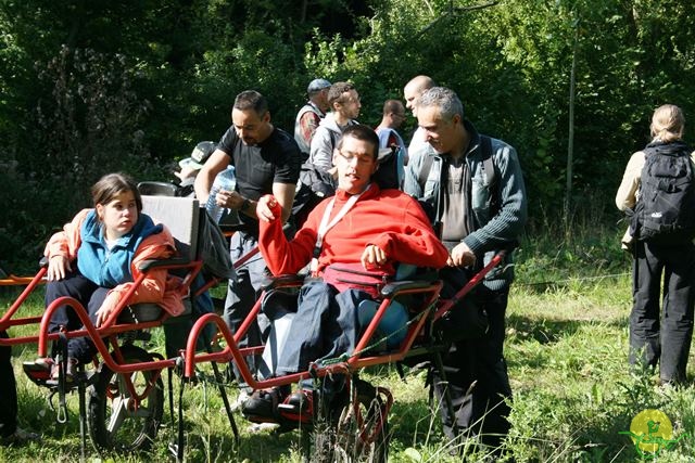 randonnée sportive avec joëlettes, Stambruges, 2013