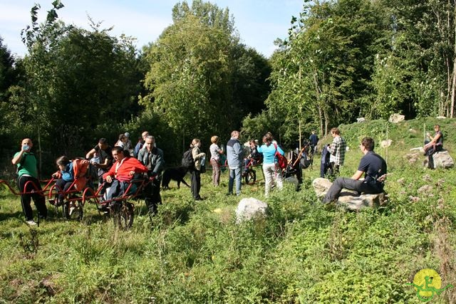 randonnée sportive avec joëlettes, Stambruges, 2013