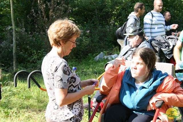 randonnée sportive avec joëlettes, Stambruges, 2013